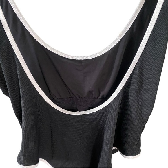 Love Sports Black White Trim One-Piece Swimsuit I Size: XL (16-18) - Picture 4 of 8